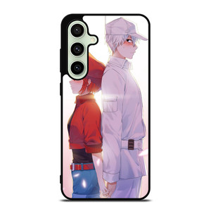 RED BLOOD AND WHITE BLOOD CELLS AT WORK Samsung Galaxy S24 FE Case RED BLOOD AND WHITE BLOOD CELLS AT WORK Samsung Galaxy S24 FE Case