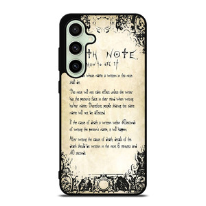 RULES OF THE DEATH NOTE 2 Samsung Galaxy S24 FE Case RULES OF THE DEATH NOTE 2 Samsung Galaxy S24 FE Case