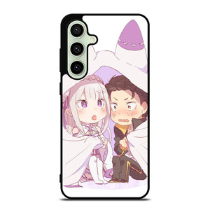 SUBARU AND EMILIA CHIBI Samsung Galaxy S24 FE Case SUBARU AND EMILIA CHIBI Samsung Galaxy S24 FE Case