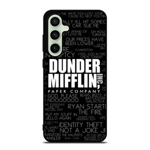 THE OFFICE DUNDER MIFFLIN QUOTES Samsung Galaxy S24 FE Case THE OFFICE DUNDER MIFFLIN QUOTES Samsung Galaxy S24 FE Case