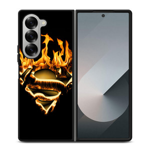 FIRE SUPERMAN LOGO Samsung Z Fold 6 Case