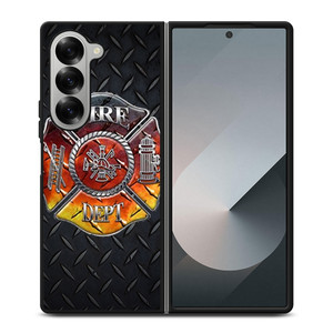 FIREFIGHTER FIRE DEPT Samsung Z Fold 6 Case FIREFIGHTER FIRE DEPT Samsung Z Fold 6 Case