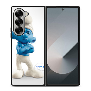 GROUCHY THE SMURF Samsung Z Fold 6 Case GROUCHY THE SMURF Samsung Z Fold 6 Case