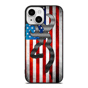 BROWNING AMERICAN FLAG iPhone 13 Mini Case BROWNING AMERICAN FLAG iPhone 13 Mini Case