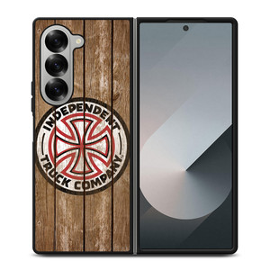 INDEPENDENT TRUCK LOGO WOODEN Samsung Z Fold 6 Case INDEPENDENT TRUCK LOGO WOODEN Samsung Z Fold 6 Case