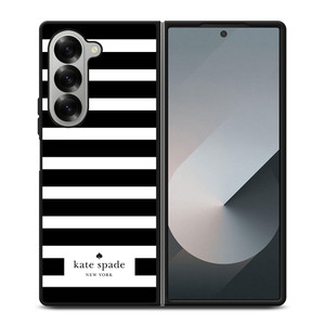 KATE SPADE BLACK WHITE Samsung Z Fold 6 Case