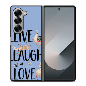 LLAMA LLIVE LLAUGH LLOVE Samsung Z Fold 6 Case LLAMA LLIVE LLAUGH LLOVE Samsung Z Fold 6 Case