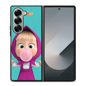 MASHA AND THE BEAR BUBBLEGUM Samsung Z Fold 6 Case