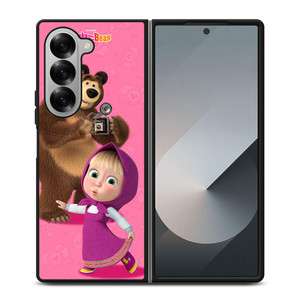 MASHA AND THE BEAR CUTE MODEL Samsung Z Fold 6 Case MASHA AND THE BEAR CUTE MODEL Samsung Z Fold 6 Case