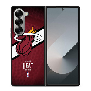 MIAMI HEAT NBA Samsung Z Fold 6 Case MIAMI HEAT NBA Samsung Z Fold 6 Case