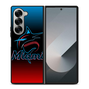 MIAMI MARLINS MLB LOGO Samsung Z Fold 6 Case MIAMI MARLINS MLB LOGO Samsung Z Fold 6 Case