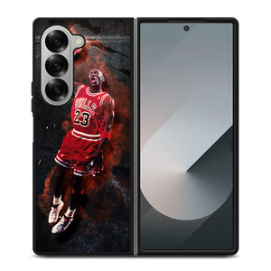 MICHAEL JORDAN CHICAGO BULLS 2 Samsung Z Fold 6 Case