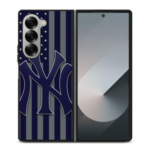 NEW YORK YANKEES LOGO MLB 2 Samsung Z Fold 6 Case NEW YORK YANKEES LOGO MLB 2 Samsung Z Fold 6 Case