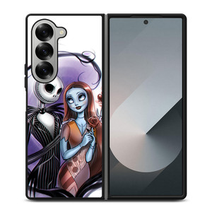 NIGHTMARE BEFORE CHRISTMAS JACK AND SALLY Samsung Z Fold 6 Case