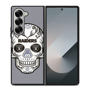 OAKLAND RAIDERS SKULL 2 Samsung Z Fold 6 Case