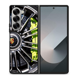 PORSCHE CAR WHEEL Samsung Z Fold 6 Case PORSCHE CAR WHEEL Samsung Z Fold 6 Case