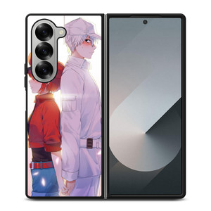 RED BLOOD AND WHITE BLOOD CELLS AT WORK Samsung Z Fold 6 Case RED BLOOD AND WHITE BLOOD CELLS AT WORK Samsung Z Fold 6 Case