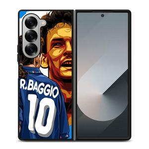 ROBERTO BAGGIO LEGEND ITALY ART Samsung Z Fold 6 Case