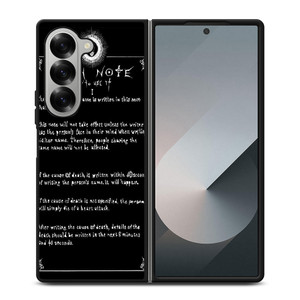 RULES OF THE DEATH NOTE Samsung Z Fold 6 Case RULES OF THE DEATH NOTE Samsung Z Fold 6 Case