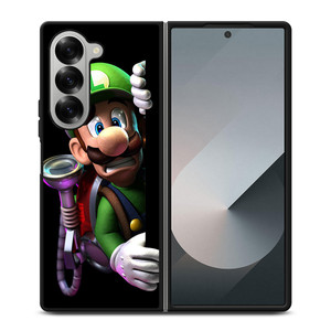 SCARED LUIGI SUPER MARIO BROS Samsung Z Fold 6 Case