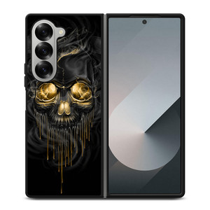 SKULL MELT ANGRY BLACK Samsung Z Fold 6 Case SKULL MELT ANGRY BLACK Samsung Z Fold 6 Case