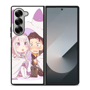 SUBARU AND EMILIA CHIBI Samsung Z Fold 6 Case