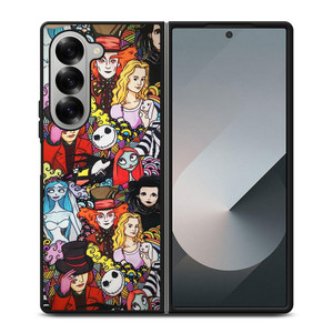 TIM BURTON CHARACTERS Samsung Z Fold 6 Case TIM BURTON CHARACTERS Samsung Z Fold 6 Case