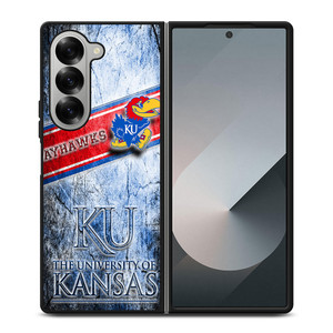 UNIVERSITY OF KANSAS JAYHAWKS LOGO Samsung Z Fold 6 Case