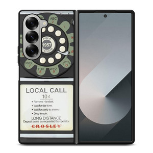 VINTAGE RETRO PAYPHONE 3 Samsung Z Fold 6 Case