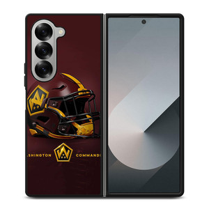 WASHINGTON COMMANDERS HELMET Samsung Z Fold 6 Case