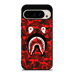 BAPE SHARK FACE RED CAMO Google Pixel 9 Pro Case BAPE SHARK FACE RED CAMO Google Pixel 9 Pro Case