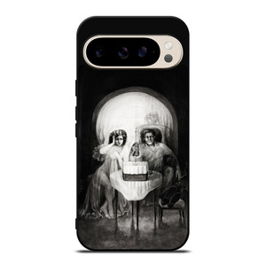 DATE SKULLS ILLUSION BLACK Google Pixel 9 Pro Case DATE SKULLS ILLUSION BLACK Google Pixel 9 Pro Case