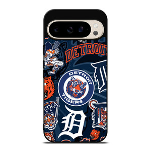 DETROIT TIGERS PATTERN Google Pixel 9 Pro Case DETROIT TIGERS PATTERN Google Pixel 9 Pro Case