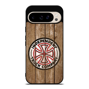 INDEPENDENT TRUCK LOGO WOODEN Google Pixel 9 Pro Case INDEPENDENT TRUCK LOGO WOODEN Google Pixel 9 Pro Case