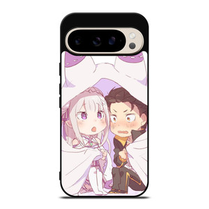 SUBARU AND EMILIA CHIBI Google Pixel 9 Pro Case SUBARU AND EMILIA CHIBI Google Pixel 9 Pro Case