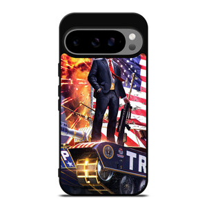 DONALD TRUMP ON TANK Google Pixel 9 Pro XL Case DONALD TRUMP ON TANK Google Pixel 9 Pro XL Case