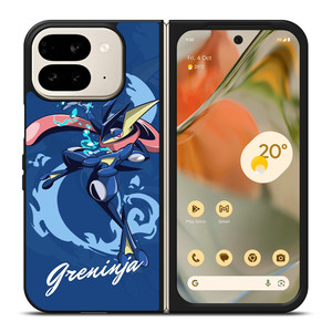 ASH GRENINJA POKEMON 3 Google Pixel 9 Pro Fold Case ASH GRENINJA POKEMON 3 Google Pixel 9 Pro Fold Case
