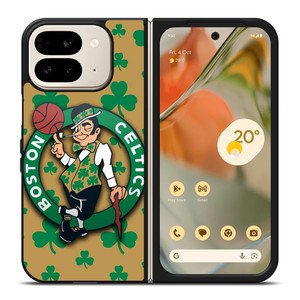 BOSTON CELTICS LOGO 2 Google Pixel 9 Pro Fold Case BOSTON CELTICS LOGO 2 Google Pixel 9 Pro Fold Case