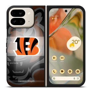CINCINNATI BENGALS LOGO Google Pixel 9 Pro Fold Case CINCINNATI BENGALS LOGO Google Pixel 9 Pro Fold Case