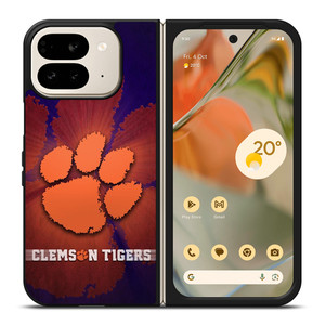 CLEMSON TIGERS LOGO Google Pixel 9 Pro Fold Case CLEMSON TIGERS LOGO Google Pixel 9 Pro Fold Case