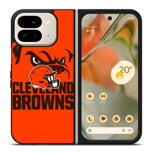 CLEVELAND BROWNS LOGO 2 Google Pixel 9 Pro Fold Case CLEVELAND BROWNS LOGO 2 Google Pixel 9 Pro Fold Case