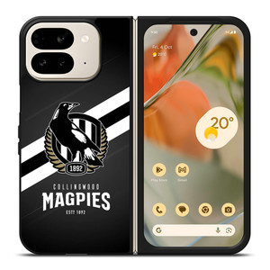 COLLINGWOOD MAGPIES LOGO AFL Google Pixel 9 Pro Fold Case COLLINGWOOD MAGPIES LOGO AFL Google Pixel 9 Pro Fold Case