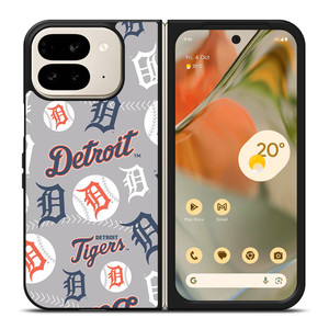 DETROIT TIGERS PATTERN 2 Google Pixel 9 Pro Fold Case DETROIT TIGERS PATTERN 2 Google Pixel 9 Pro Fold Case