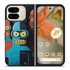 FUTURAMA BENDER Google Pixel 9 Pro Fold Case FUTURAMA BENDER Google Pixel 9 Pro Fold Case