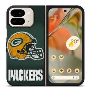GREEN BAY PACKERS HELMET Google Pixel 9 Pro Fold Case GREEN BAY PACKERS HELMET Google Pixel 9 Pro Fold Case
