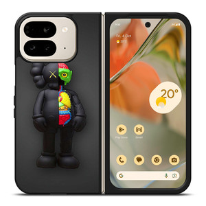 KAWS BLACK Google Pixel 9 Pro Fold Case KAWS BLACK Google Pixel 9 Pro Fold Case