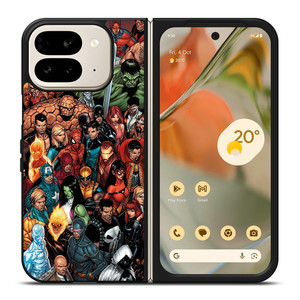 MARVEL COMICS CHARACTERS Google Pixel 9 Pro Fold Case