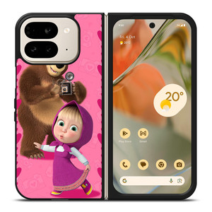 MASHA AND THE BEAR CUTE MODEL Google Pixel 9 Pro Fold Case MASHA AND THE BEAR CUTE MODEL Google Pixel 9 Pro Fold Case