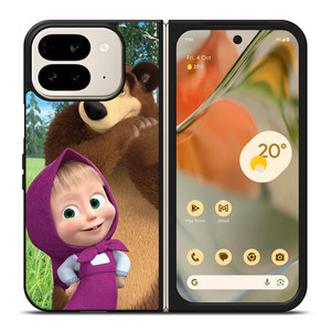 MASHA AND THE BEAR CUTE Google Pixel 9 Pro Fold Case MASHA AND THE BEAR CUTE Google Pixel 9 Pro Fold Case