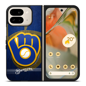MILWAUKEE BREWERS LOGO Google Pixel 9 Pro Fold Case MILWAUKEE BREWERS LOGO Google Pixel 9 Pro Fold Case